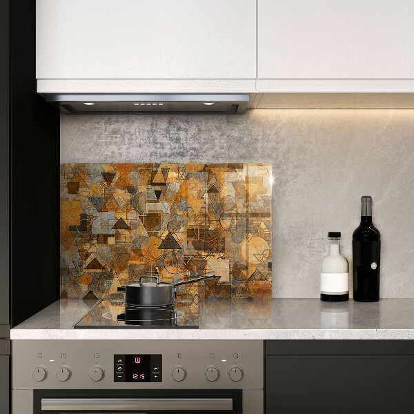 Kuchynská doska zo skla Bezšvový vzor geometrických útvarov