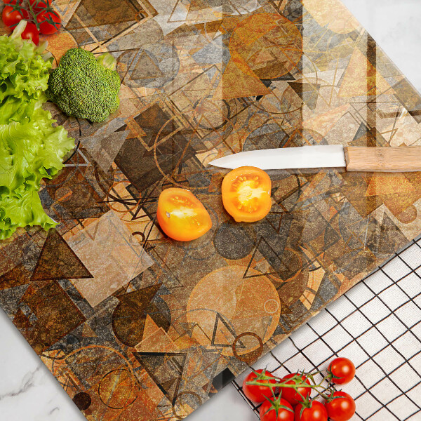 Kuchynská doska zo skla Bezšvový vzor geometrických útvarov