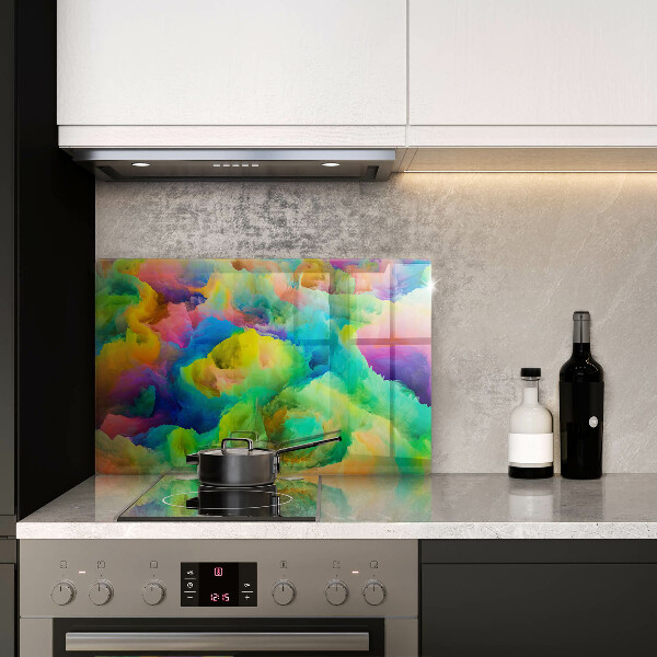 Kuchynská doska zo skla Farebná abstrakcia