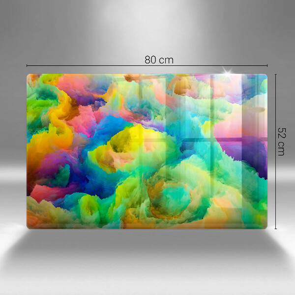 Kuchynská doska zo skla Farebná abstrakcia