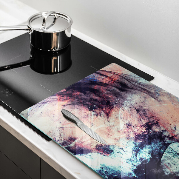 Kuchynská doska zo skla Maľovaná abstrakcia
