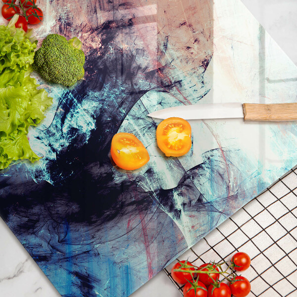Kuchynská doska zo skla Maľovaná abstrakcia
