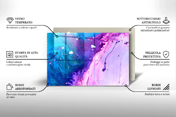Kuchynská doska zo skla Abstrakce atramenty