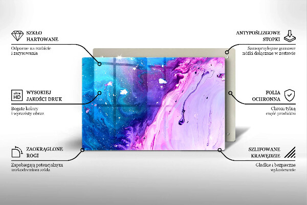 Kuchynská doska zo skla Abstrakce atramenty