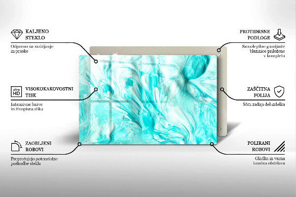 Kuchynská doska zo skla Abstrakcia farby