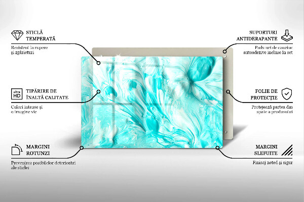 Kuchynská doska zo skla Abstrakcia farby