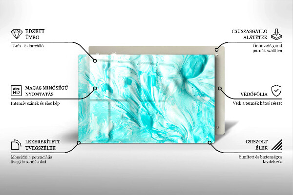 Kuchynská doska zo skla Abstrakcia farby