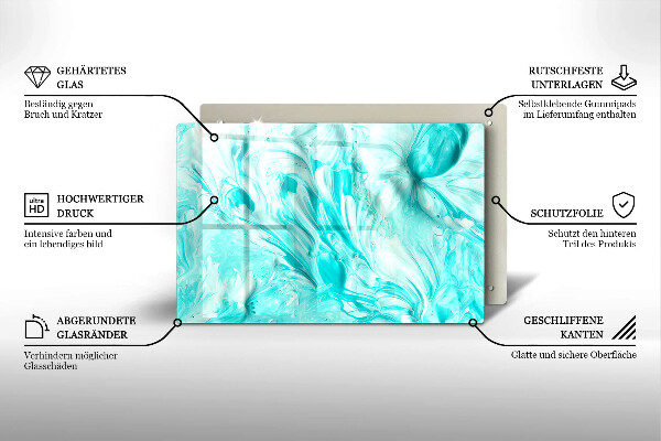 Kuchynská doska zo skla Abstrakcia farby