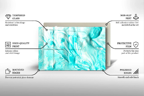 Kuchynská doska zo skla Abstrakcia farby
