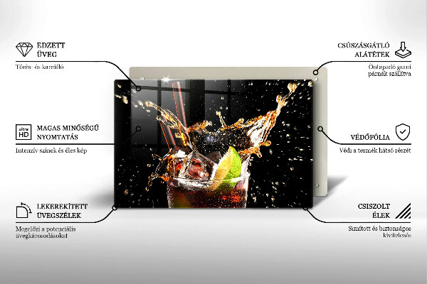Kuchynská doska zo skla Pite s ľadom
