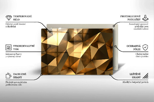 Kuchynská doska zo skla Pozadie abstrakcie štruktúry