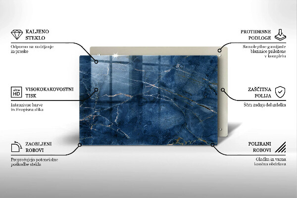 Kuchynská doska zo skla Textúra mramorového kameňa