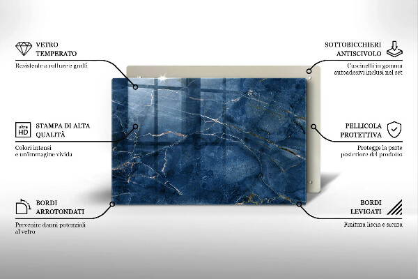 Kuchynská doska zo skla Textúra mramorového kameňa