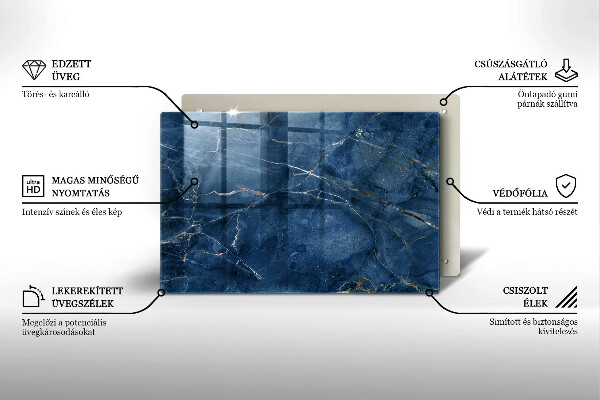 Kuchynská doska zo skla Textúra mramorového kameňa