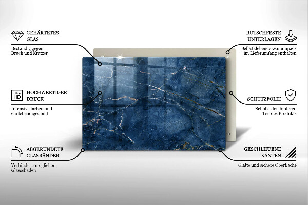 Kuchynská doska zo skla Textúra mramorového kameňa