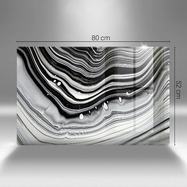 Kuchynská doska zo skla Atramentová abstrakcia