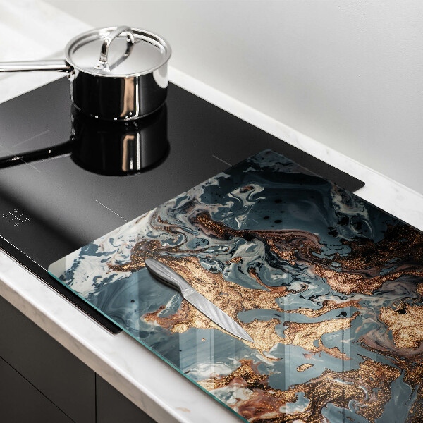 Kuchynská doska zo skla Zlatá skalná štruktúra