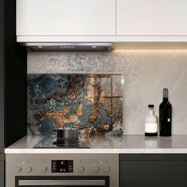 Kuchynská doska zo skla Zlatá skalná štruktúra