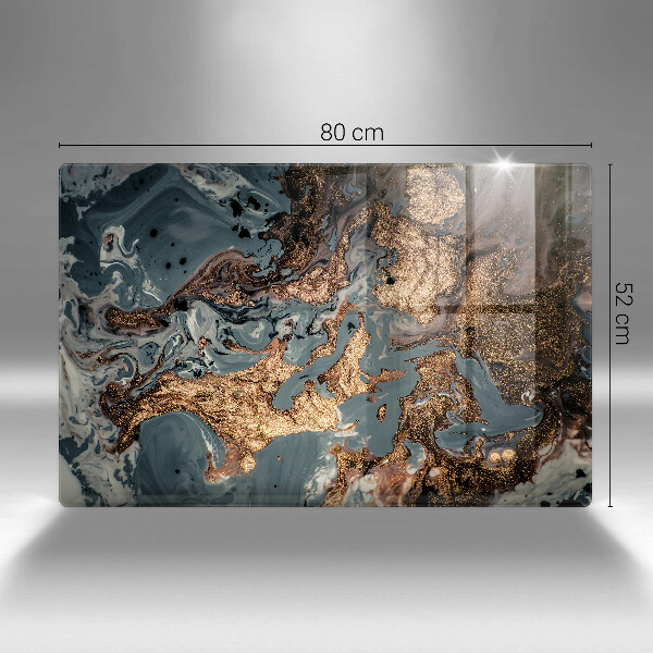 Kuchynská doska zo skla Zlatá skalná štruktúra