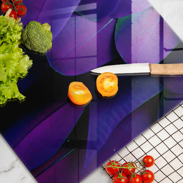 Kuchynská doska zo skla Neónové pierka