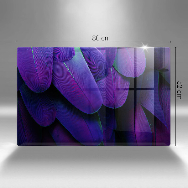 Kuchynská doska zo skla Neónové pierka