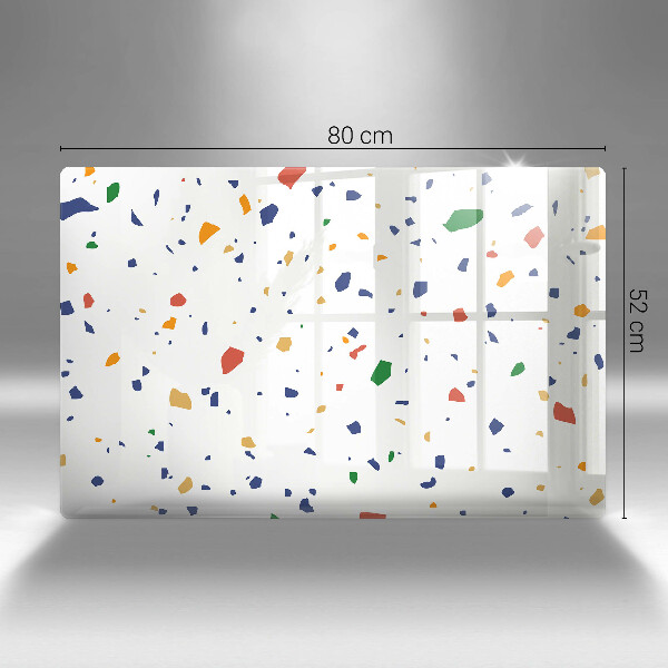 Kuchynská doska zo skla Farebná kamenina
