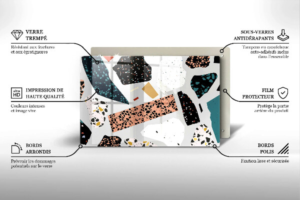 Kuchynská doska zo skla Kamenina