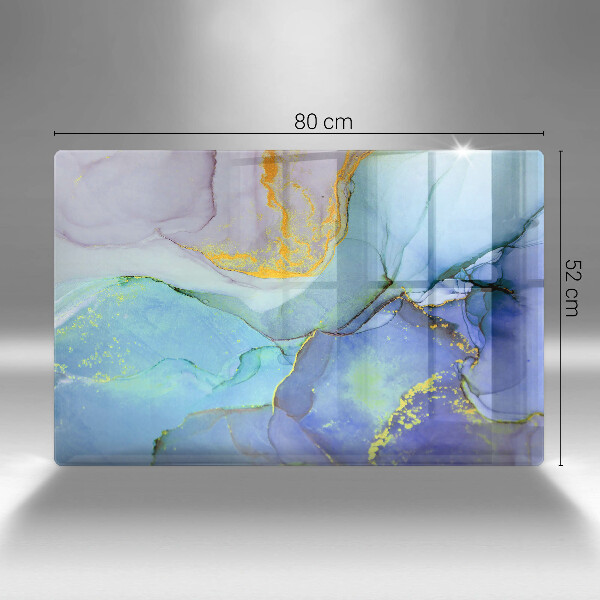 Kuchynská doska zo skla Prasknutý zlatý kameň