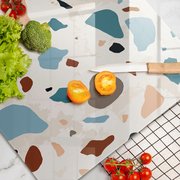 Kuchynská doska zo skla Dekoratívna kamenina