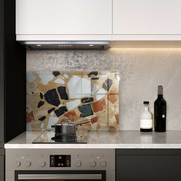 Kuchynská doska zo skla Doska s dekoratívnymi kameňmi