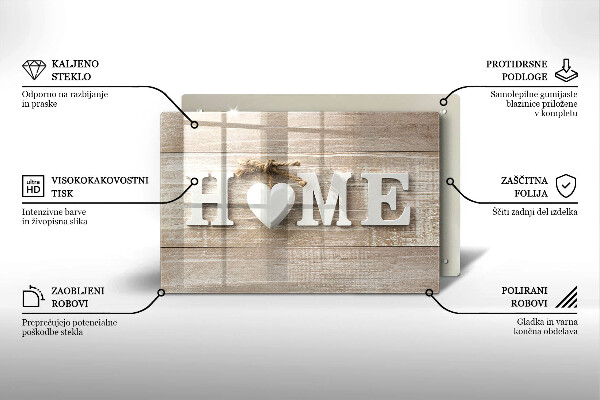 Kuchynská doska zo skla Home
