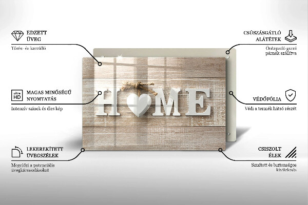 Kuchynská doska zo skla Home