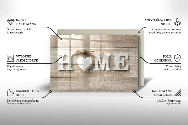 Kuchynská doska zo skla Home