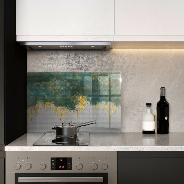 Kuchynská doska zo skla Abstrakcia so zlatom