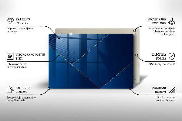Kuchynská doska zo skla Moderné zázemie