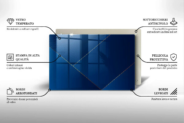 Kuchynská doska zo skla Moderné zázemie