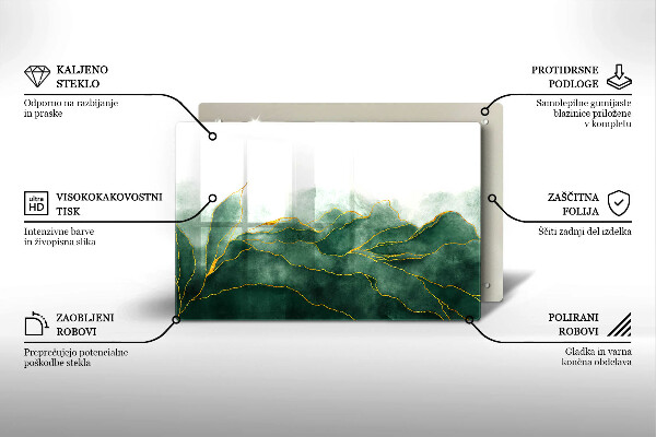 Kuchynská doska zo skla Abstraktná príroda