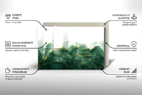 Kuchynská doska zo skla Abstraktná príroda