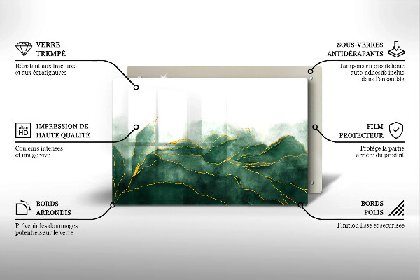 Kuchynská doska zo skla Abstraktná príroda