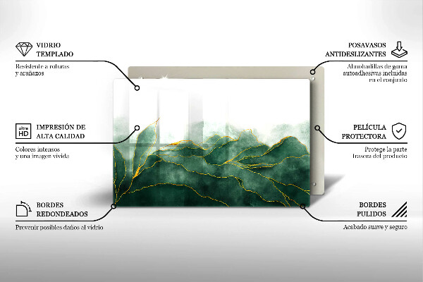 Kuchynská doska zo skla Abstraktná príroda