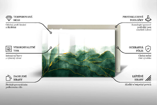 Kuchynská doska zo skla Abstraktná príroda