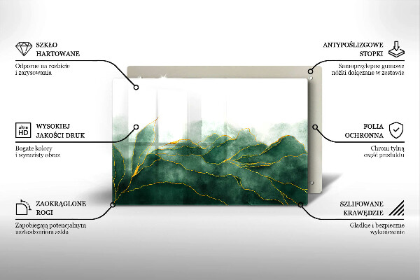 Kuchynská doska zo skla Abstraktná príroda