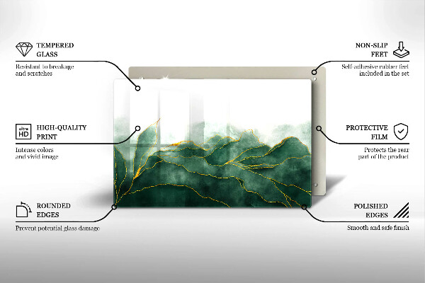 Kuchynská doska zo skla Abstraktná príroda