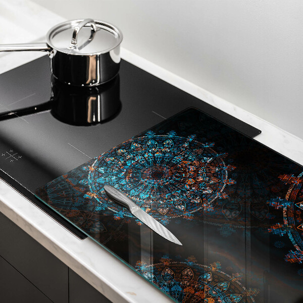 Kuchynská doska zo skla Boho vintage kolesá