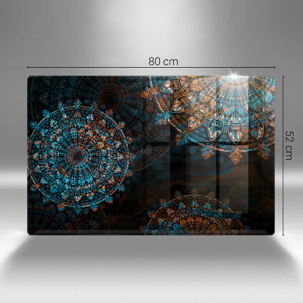 Kuchynská doska zo skla Boho vintage kolesá