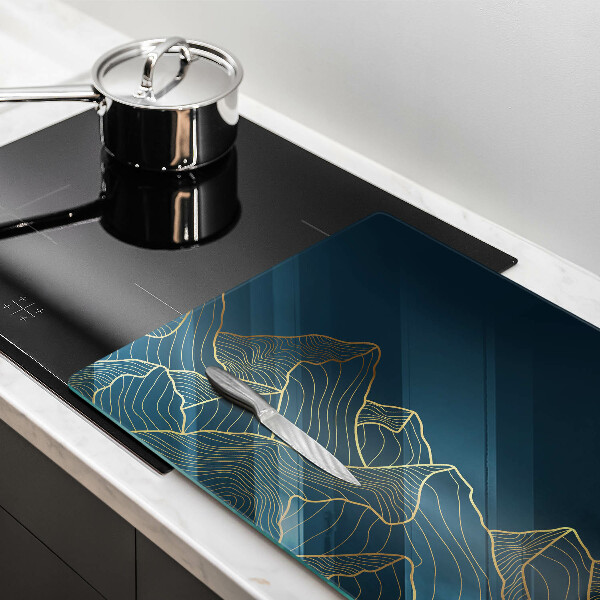 Kuchynská doska zo skla Abstraktné hory