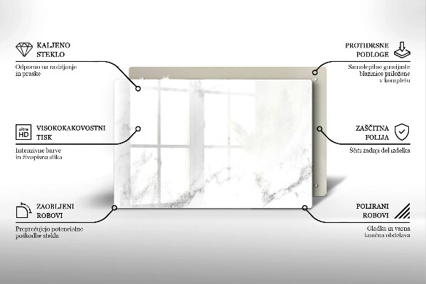 Kuchynská doska zo skla Moderný mramor