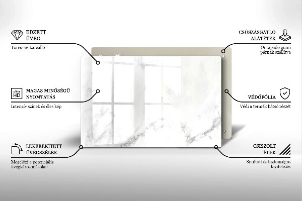 Kuchynská doska zo skla Moderný mramor
