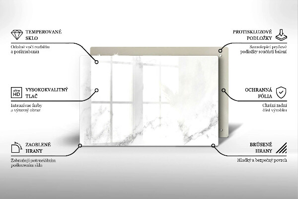 Kuchynská doska zo skla Moderný mramor