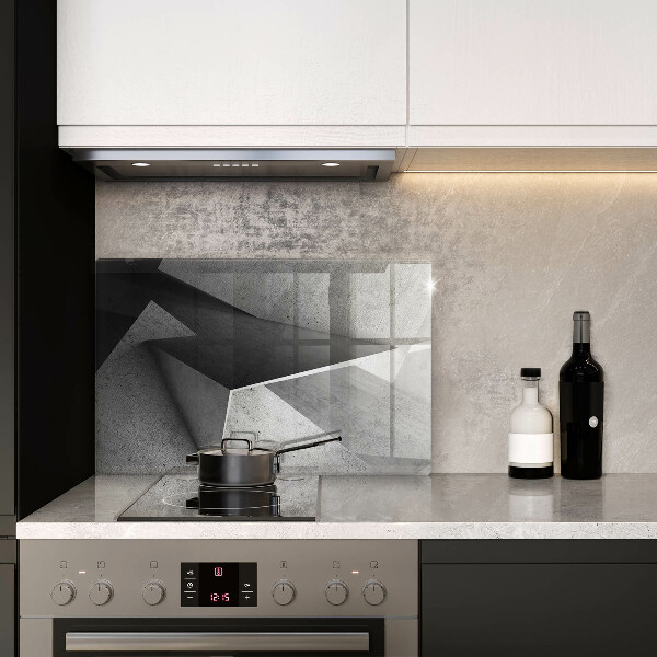 Kuchynská doska zo skla Konkrétna abstrakcia